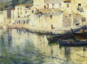 Cadaques kikötője alkotó: Eliseu Meifren i Roig
