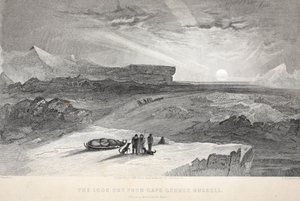 Kilátás a George Russell-fokról, illusztráció a "The second Grinnell Expedition in Search of Sir John Franklin..." című könyvből, 1856.