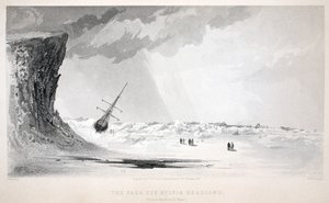 A csomag Sylvia Headlandről, illusztráció a "A második Grinnell-expedíció Sir John Franklin nyomában..." című filmből, 1856 alkotó: Elisha Kane