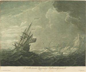 Szállítási jelenet a Lawrence Fashion gyűjteményéből alkotó: Elisha Kirkall after Willem van de Velde the Younger
