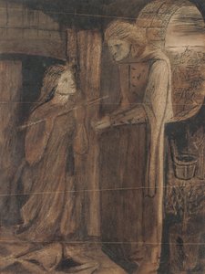 Clerk Saunders (akvarell gumiarábikummal és kikarcolással, papíron)