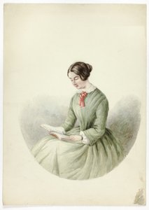 Olvasó nő portréja alkotó: Elizabeth Murray