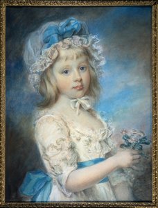 Lady Georgiana Cavendish portréja (akvarell és kréta papíron) alkotó: Elizabeth Royal