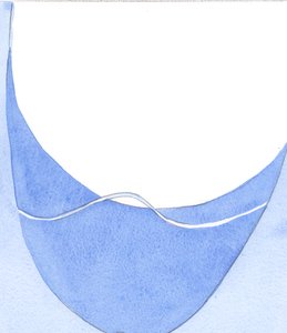 Az életünket jelképező „szalag” érinti és belép az Istenség „szférájába”, 2002 (papíron) alkotó: Elizabeth Wang