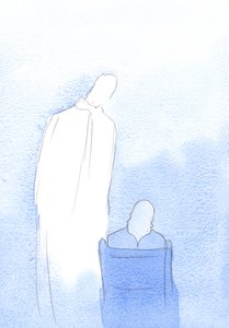 Miközben „Jézus Szentséges Szívéhez” imádkozunk, az Ő szelíd Szíve arra vágyik, hogy segítsen bajainkban és segítse barátainkat, 2002 (papíron) alkotó: Elizabeth Wang