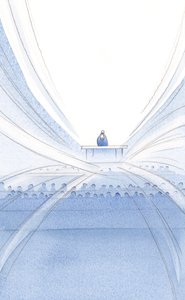 A szentmisén az áldozatot Krisztus adja, fényben és pompában, csendes és láthatatlan társasága közepette., 2001 (papíron) alkotó: Elizabeth Wang