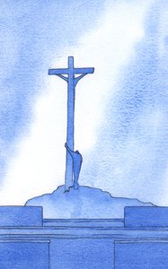 Minden szentmisén az üdvösségünkért keresztre feszített Krisztus mellett állunk, 2002 (papíron) alkotó: Elizabeth Wang