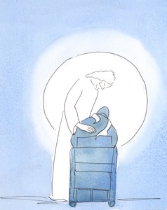 A húsvéti virrasztáskor Krisztus a székem fölé hajolt, megmutatva, mennyire el van ragadtatva, 2003 (papíron) alkotó: Elizabeth Wang