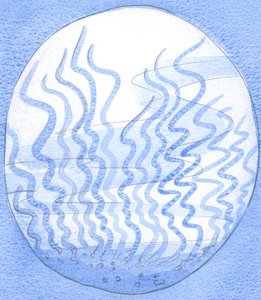 A spirituális utazás kezdetén a lélek az óceánfenék azon részére hasonlít, amelyet a gaz tesz „járhatatlanná”, 2002 (papíron nem) alkotó: Elizabeth Wang