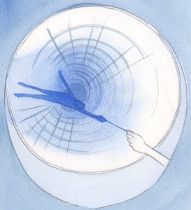 Egy szál jótékonykodással és egy apró imával megmenthetjük azt, aki esetleg a mélybe zuhant, 2002 (papíron nem) alkotó: Elizabeth Wang