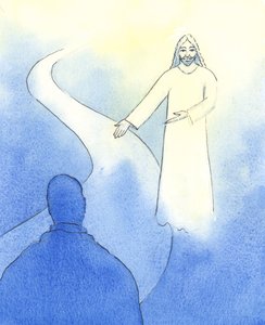 Krisztusnak van egy útja, amelyet mindannyiunknak követnie kell, 2004 (papíron nélkül) alkotó: Elizabeth Wang