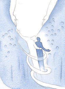Krisztus megnyugtatott, és szeretetbe burkolta lelkemet, és a fény felé vezetett, 2000 (papíron) alkotó: Elizabeth Wang