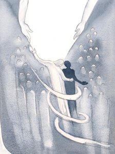 Krisztus megnyugtatott, és szeretetbe burkolta lelkemet, és a fény felé vezetett, 2000 (papíron) alkotó: Elizabeth Wang