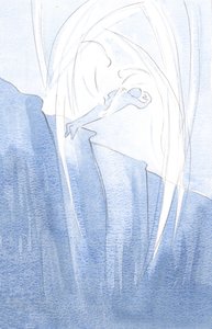 Krisztus elküldi angyalait, hogy megmentsék a lelkeket a sötétségtől, és közelebb vigyék őket világosságához., 2001 (papíron) alkotó: Elizabeth Wang