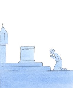 Krisztus azt mondta nekem: "Áhítattal belépsz a misztériumba, 2004 (papíron) alkotó: Elizabeth Wang