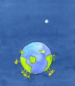 Isten teremtette a Földet és mindent, ami rajta van, 2001 (papíron) alkotó: Elizabeth Wang