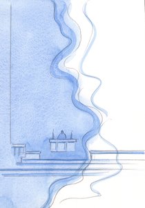 Isten, a mi Atyánk olyan, mint egy lángoló tűz, amelyben „hordja” a minket oltalmazó Egyház, ahogy Krisztus megszabadít a félelemtől, 2002 (papíron) alkotó: Elizabeth Wang
