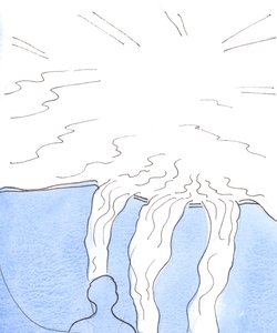 Isten irántunk való szeretete olyan, mint egy hatalmas víztömeg, amely soha nem fogy ki, és soha nem szűnik meg folyni, 2003 (papíron) alkotó: Elizabeth Wang