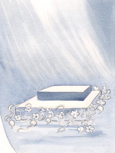 Oltárt helyezett a szívembe, ahol feláldozhattam akaratomat, hogy megtegyem az Ő akaratát (bármibe kerül) az Ő iránta érzett szeretetből, 2000 (papíron) alkotó: Elizabeth Wang