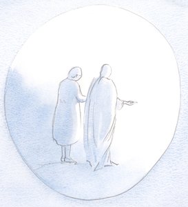 Ott volt mellettem, és kinyújtotta a kezét, hogy segítsen és vigasztaljon másokon, bárhol is nyújtottam feléjük a kezem., 2001 (papíron nem) alkotó: Elizabeth Wang