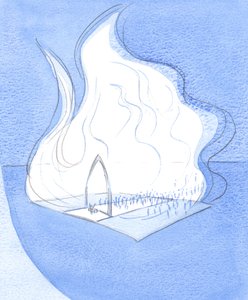 Milyen dicsőséges templomaink szakrális tere, ahol szentmisét mutatnak be. Milyen buzgón kell készülnünk dicsérő munkánkra., 2001 (papíron) alkotó: Elizabeth Wang