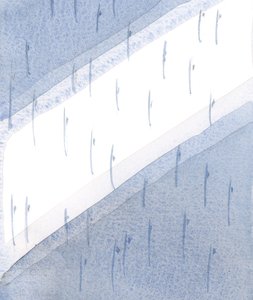 Az esti fényben minden teremtmény a megillető helyén lebegve, csodálatos mozdulatokkal visszhangozta a mennyei angyalok impozáns táncát, 2000 (papíron). alkotó: Elizabeth Wang