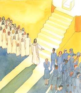 Elengedhetetlen, hogy szeressük Istent, és szeressük felebarátunkat, 2004 (papíron) alkotó: Elizabeth Wang
