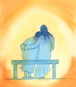 Jézus szeretete személyes, gyengéd és változatlan; mindig jelen van velünk, különösen az Oltáriszentségben, és jelenlétével vigasztal minket., 2003 (papíron nem) alkotó: Elizabeth Wang
