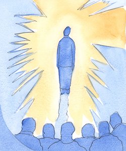 Azt, aki nagyon közel áll Krisztushoz, az Ő dicsősége „halálozza”, bár egyedül ő kicsi, gyenge és jelentéktelen, 2002 (papíron nélkül) alkotó: Elizabeth Wang