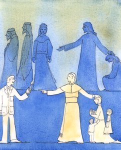 János Pál pápa Krisztushoz hasonlított, amikor félelem nélkül kimondta az igazságot az erkölcsről, 2006 (papíron nem) alkotó: Elizabeth Wang