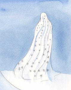 Aki csak arra törekszik, hogy Krisztusnak tetsszen, Ura Krisztushoz illő menyasszony: kiválasztott és méltó, 2002 (papíron nélkül) alkotó: Elizabeth Wang