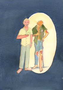 Valaki súlyos bűnben, aki tagadja, olyan, mint egy férfi, aki úgy tesz, mintha normálisan néz ki, de tényleg gennyes sebek vannak, amelyeket nem hajlandó felfedni az orvosnak, 2003 (papíron) alkotó: Elizabeth Wang