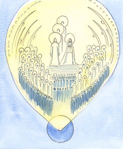 A Mennyek Királysága, ahol Isten dicsőségesen uralkodik, egészen a Földig terjed: minden helyre, vagy minden lélekre, ahol Isten akarata megvalósul, 2004 (papíron) alkotó: Elizabeth Wang