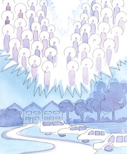 Az Úr bepillantást engedett gyönyörű falunkba, amelyet megengedett, hogy sok évnyi fájdalom közepette élvezzem, 2004 (papíron nem) alkotó: Elizabeth Wang