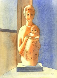 A Szűz és a Gyermek, 2001 (papíron nem) alkotó: Elizabeth Wang