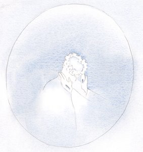 Minél kevésbé ragaszkodunk saját vágyainkhoz, Krisztus annál könnyebben öltöztethet fel minket saját erényeibe és szépségébe., 2001 (papíron) alkotó: Elizabeth Wang