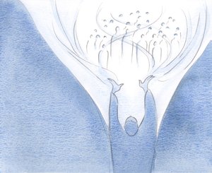 Minél inkább jelen van Krisztus a lélekben a földön, annál közelebb van az Ég és a föld az Ő erejével, 2000 (papíron). alkotó: Elizabeth Wang
