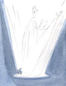A belőlem és Krisztustól felemelkedő kis ima dicsőséges és gigantikus., 2000 (w/c papíron) alkotó: Elizabeth Wang
