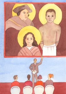 Minden korban vannak mártírok az igazságnak, 2003 (papíron nem) alkotó: Elizabeth Wang
