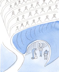 Van egy hely a Mennyországtól nem messze, a Purgatórium, ahová az emberek érkeznek, hogy felkészüljenek a Mennyországra, 2004 (papíron). alkotó: Elizabeth Wang