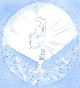 Azok, akiket Krisztus arra kér, hogy beszéljenek Róla másoknak, olyan egyszerűen beszéljenek, mint a gyerekek, bízva az Ő segítségében, 2002 (papíron nélkül) alkotó: Elizabeth Wang