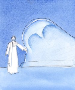 Bár helyes, hogy Lourdes-ba utazunk imádkozni a barlangban, és más szentélyekbe, Krisztus meghív bennünket, hogy készítsünk „barlangot” a szívünkből, 2004 (papíron). alkotó: Elizabeth Wang