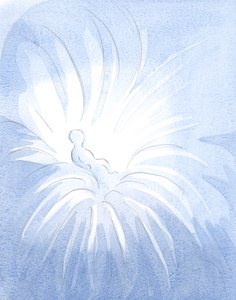 A keresztség által az isteni élet kiárad a gyermek szívébe, és átterjed mások felé, 2001 (papíron) alkotó: Elizabeth Wang