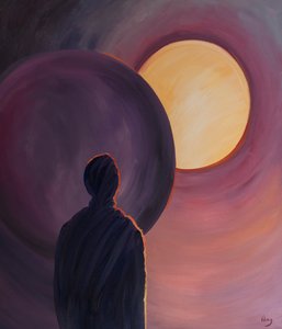 Buzgó imán keresztül engedjük, hogy Krisztus fénye beragyogjon életünkbe, 2001 (olaj a fedélzeten) alkotó: Elizabeth Wang