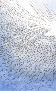 Imáink által a Purgatórium Szent Lelkei vigaszt és segítséget kapnak, és közelebb kerülnek a Mennyországhoz, 2000 (papíron) alkotó: Elizabeth Wang
