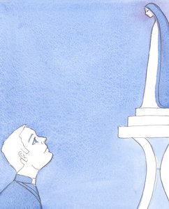 Valóban, minden pap fordulhat segítségért a Szűzanyához, abban a bizalomban, hogy őt különös érdeklődés övezi az ő reményei, örömei, félelmei és bánatai, 2004 (papíron) alkotó: Elizabeth Wang