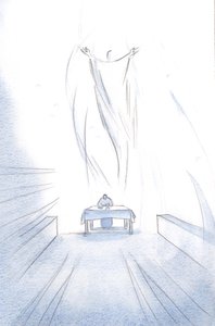 Micsoda ünnep, hogy Krisztus feláldozza magát az oltáron; Angyalai örvendeznek Feltámadott Uruk dicsőségében., 2001 (papíron nélkül) alkotó: Elizabeth Wang