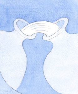 Amikor az „edény”, amely a szív, teljesen megnyílik Isten akaratának, megtisztul. Isteni élete, szeretete és bölcsessége kiáradt, 2002 (papíron) alkotó: Elizabeth Wang