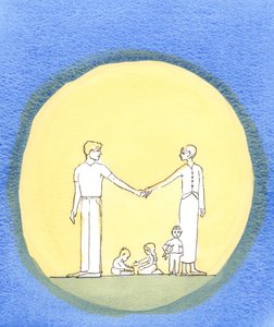 Ahol egy házaspár igazán szereti egymást, és szereti Istent, az Ő akaratát akarják teljesíteni, 2002 (papíron nélkül) alkotó: Elizabeth Wang