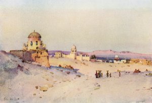 Arab temető, Assuan (színes litó) alkotó: Ella Du Cane